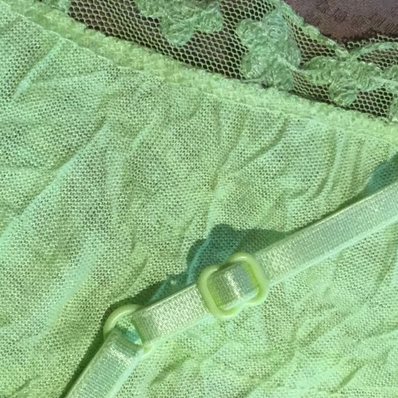 Sexy Lace, Lime and Beads Camisole Top - Junior L, NWT - Picture 6 of 11